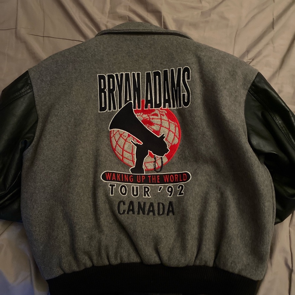 Rockwear Gray and Black Bomber Jacket